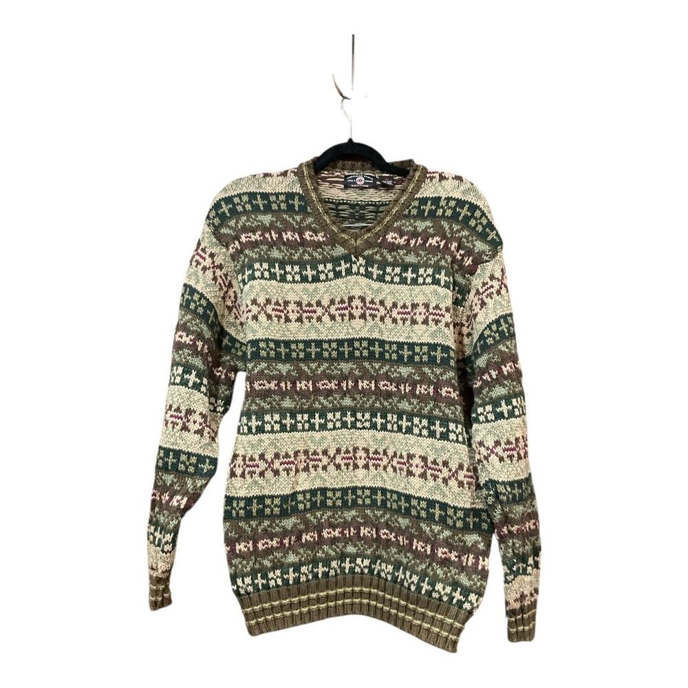 Vintage American Eagle Sweater Men XL Ramie Cotton